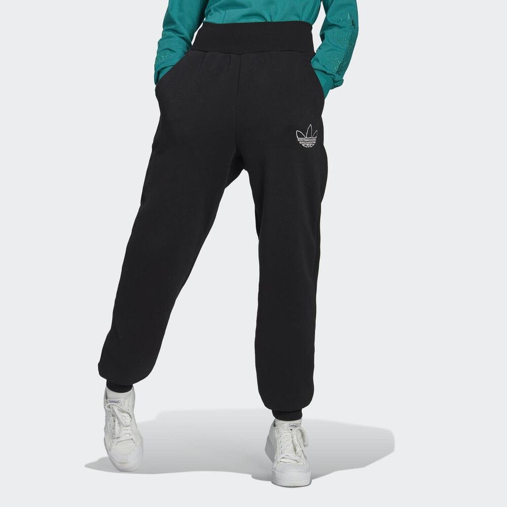 Adidas Cuffed Pant [HM1552] 女 運動長褲 休閒 經典 高腰 舒適 柔軟 穿搭 國際版 黑