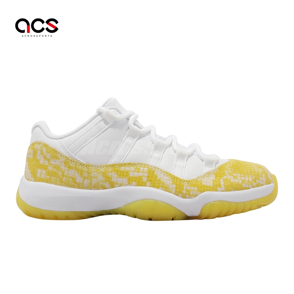 Nike Wmns Air Jordan 11 Retro Low 黃蛇紋女鞋AJ11 休閒鞋AH7860-107