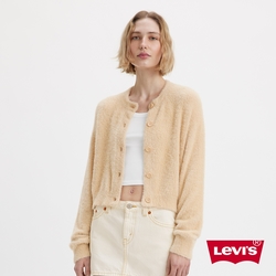 Levis 女款 開襟外套 / 毛澎罩衫 / 泰迪毛 牛奶白