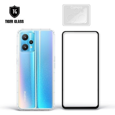 T.G realme 9 Pro 手機保護超值3件組(透明空壓殼+鋼化膜+鏡頭貼)