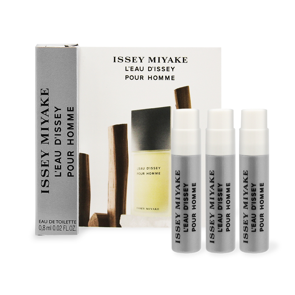 *ISSEY MIYAKE 三宅一生 一生之水男性淡香水0.8mlX3-隨身針管試香