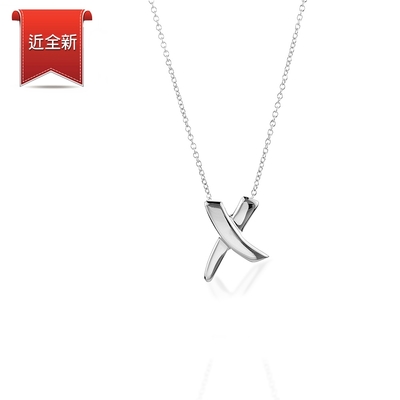 二手品 Tiffany&Co. 蒂芙尼 愛之kiss吻925純銀項鍊