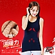 GIAT台灣製200D溫暖力美型蓄熱刷毛衣-背心/深藍 product thumbnail 1