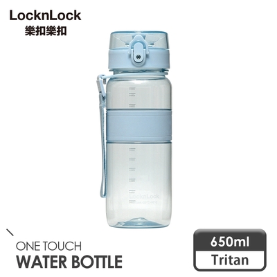 樂扣樂扣Tritan優質彈蓋提帶水壺650ml/C24(兩色任選)