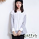 betty’s貝蒂思　圓領假兩件條紋拼接T-shirt(白色) product thumbnail 1