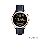 FOSSIL Q EXPLORIS 智慧手錶-藍色玫瑰金 product thumbnail 1