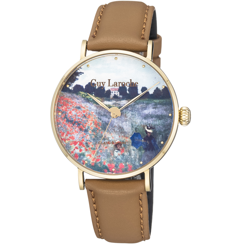 姬龍雪Guy Laroche Timepieces藝術系列腕錶-莫內