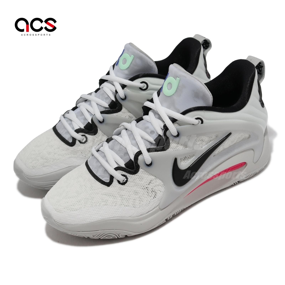 Nike 籃球鞋 KD15 EP 白 灰 杜蘭特 男鞋 KD 氣墊 首發配色 XDR 耐磨 DM1054-100
