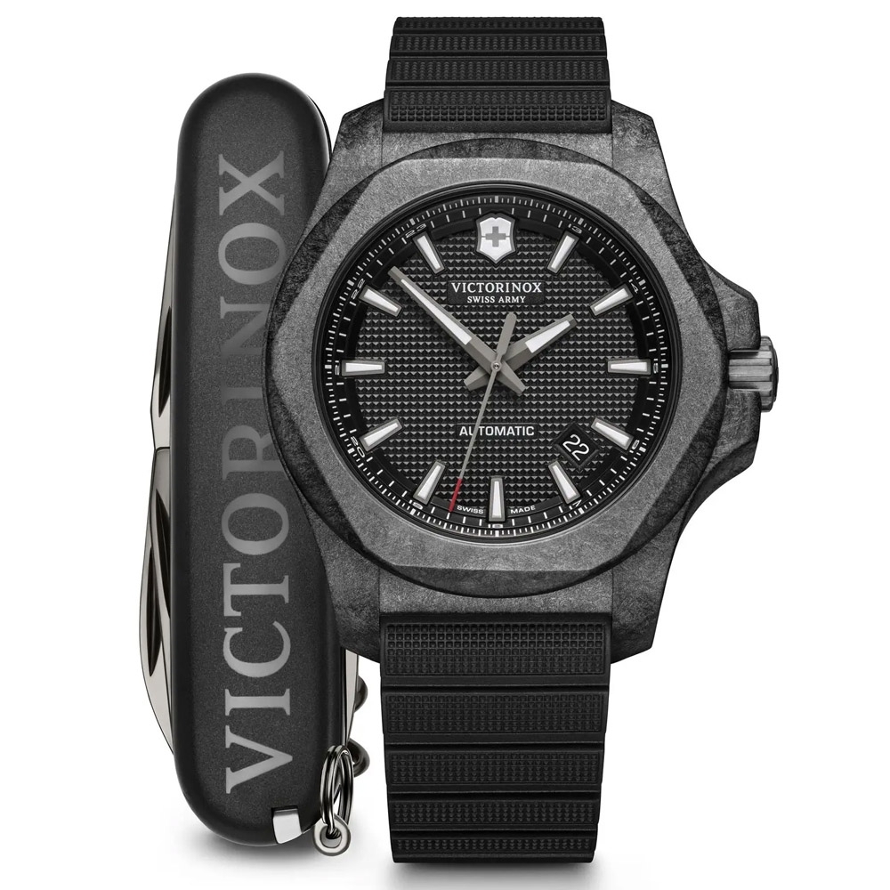 VICTORINOX瑞士維氏  I.N.O.X. 碳纖 Carbon機械錶 43mm / VISA-241866.1