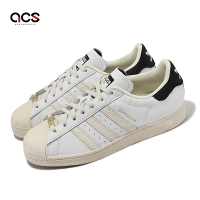 adidas 休閒鞋 Superstar 男鞋 女鞋 白 米白 黑 奶油底 貝殼頭 皮革 經典 三葉草 愛迪達 ID4675