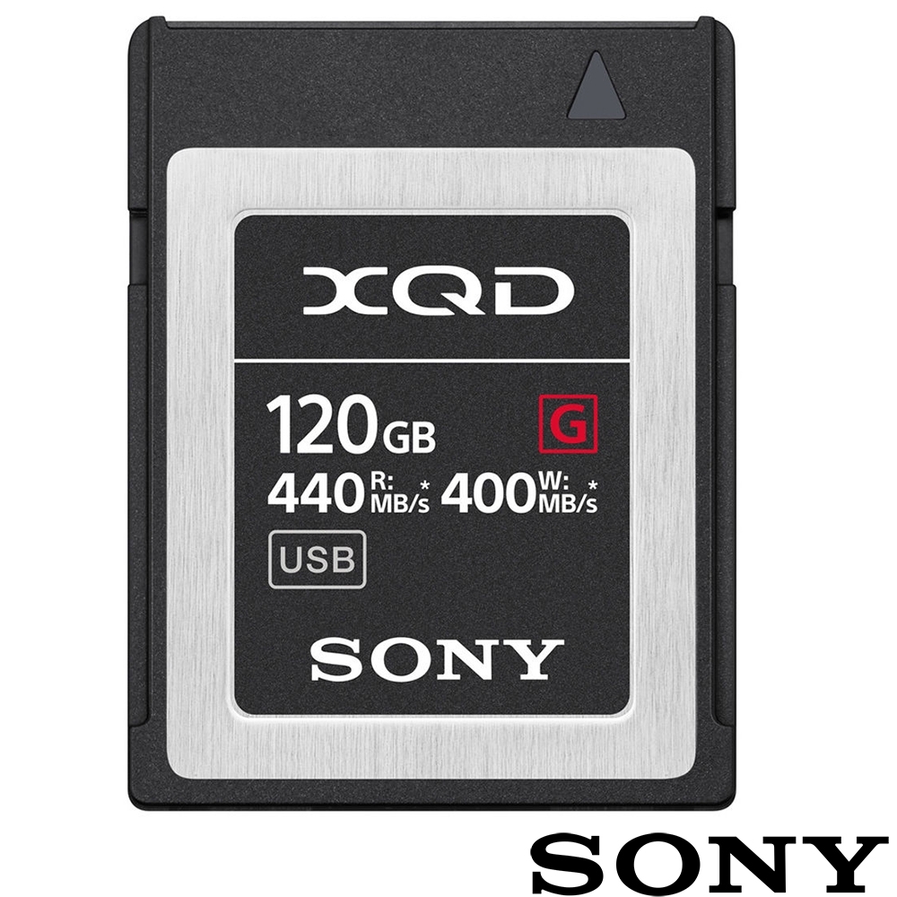 SONY QD-G120F 120G 120GB 440MB/S XQD G系列 高速記憶卡 (公司貨) 支援 4K Z6 Z7