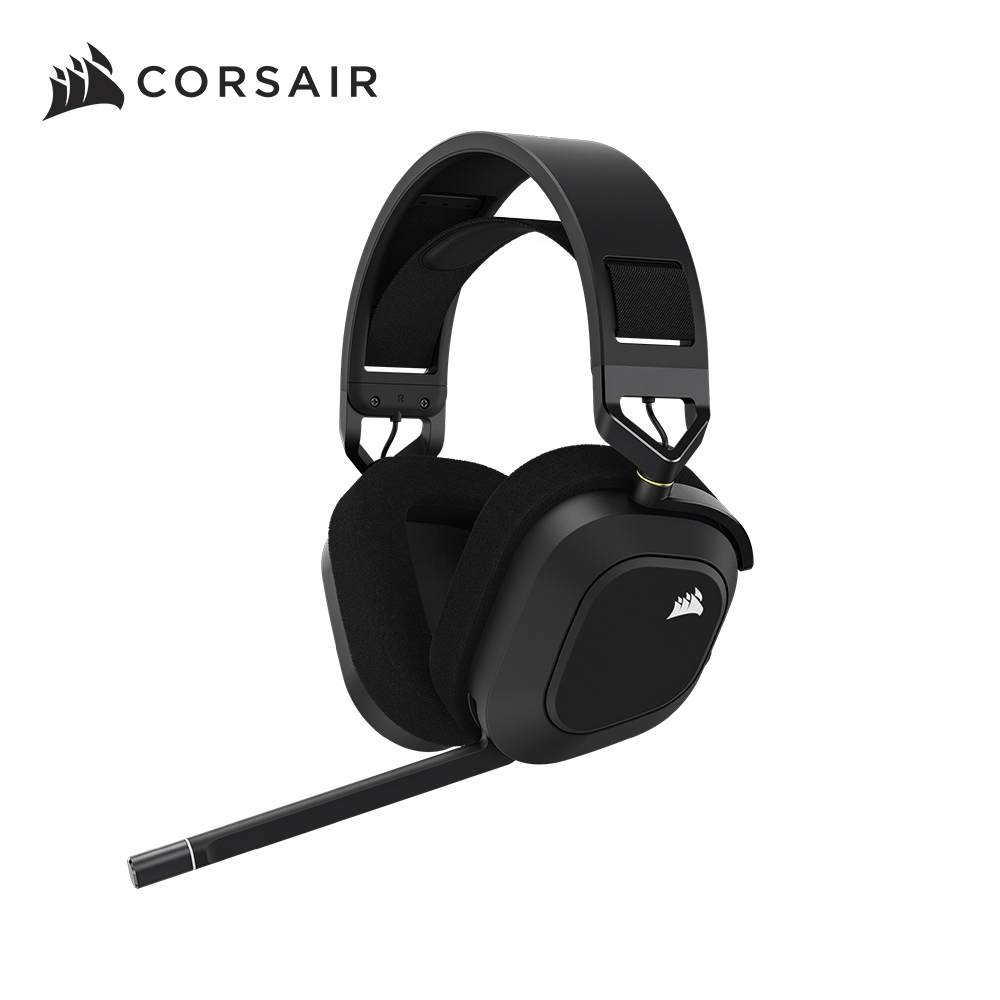 CORSAIR 海盜船 HS80 RGB WIRELESS 耳麥/黑/無線/USB/杜比 ATMOS/2年保/CA-9011235-AP