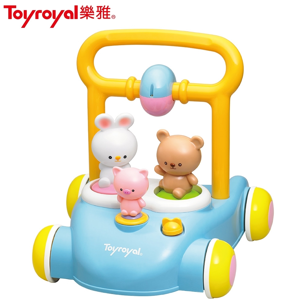 日本《樂雅 Toyroyal》森林好朋友音樂助步車