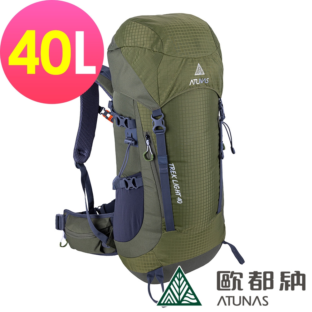 【ATUNAS 歐都納】TREK LIGHT 40L登山健行背包A1BPCC04墨綠