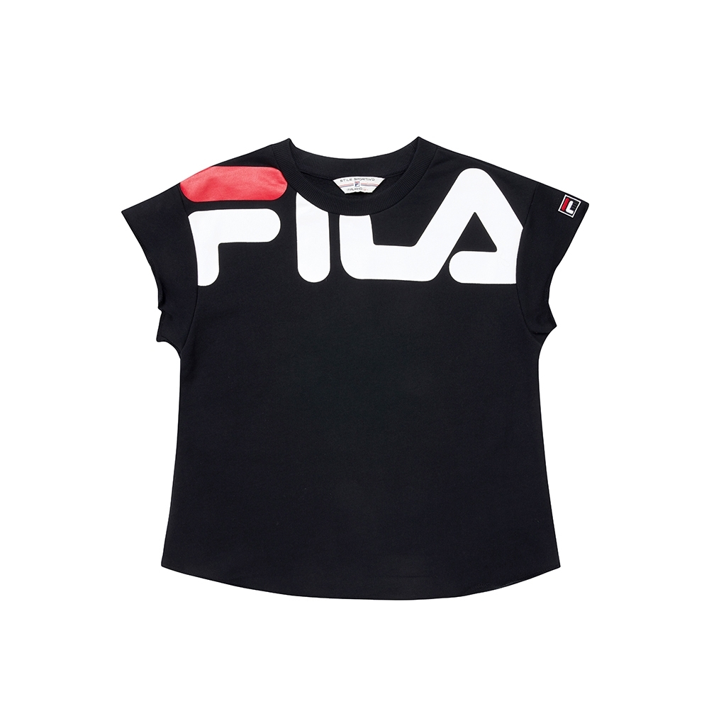 Fila 日潮攻略首部曲短袖圓領t恤 黑色5teu 1421 Bk Fila Yahoo奇摩購物中心