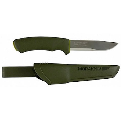 MORAKNIV Bushcraft 不鏽鋼軍用直刀 森林綠