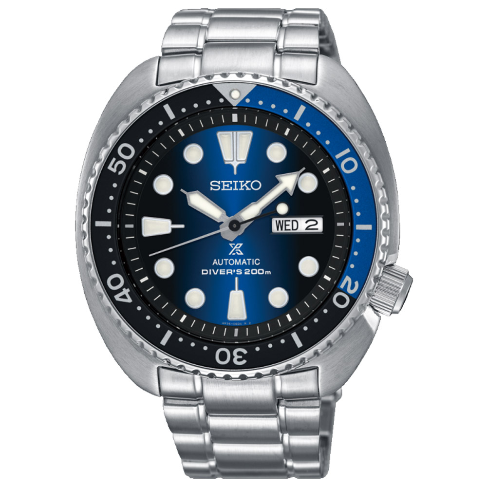 SEIKO精工 Prospex 深海藍龜殼200米潛水機械錶 4R36-04Y0B(SRPC25J1)