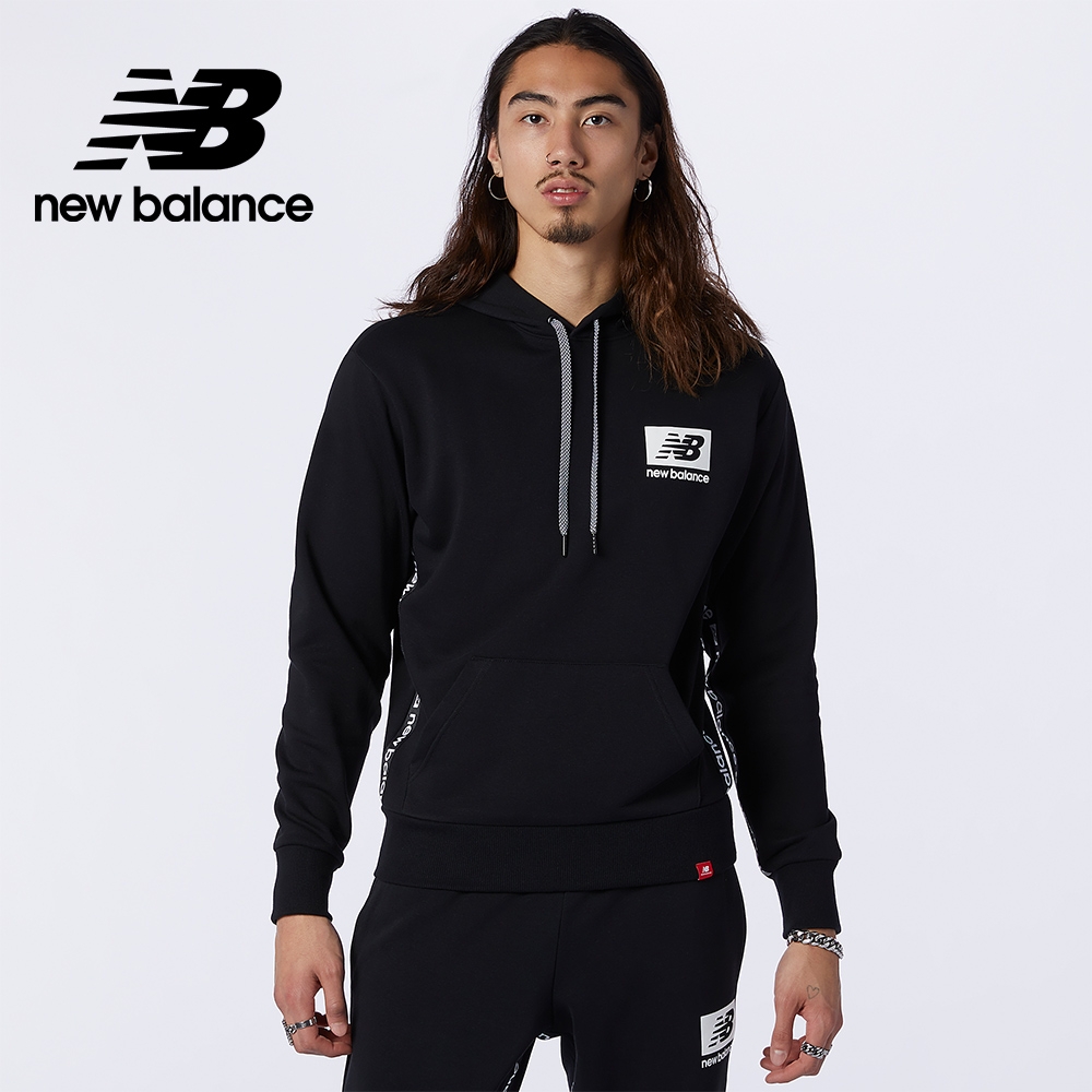 [New Balance]連帽長袖上衣_男性_黑色_AMT13516BK