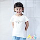 Azio Kids 上衣 拼布鳥兒字母印花雙層袖上衣(白) product thumbnail 1