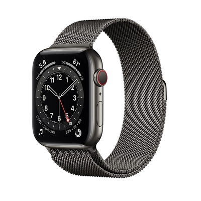 【福利品】Apple Watch Series 6 GPS+Cellular 不鏽鋼 44mm(錶帶隨機出貨)