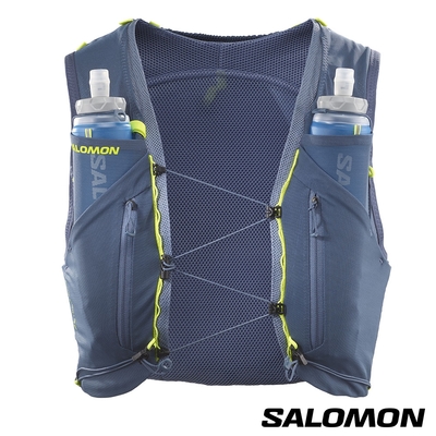 官方直營 Salomon ADV SKIN 12 水袋背包組 白令藍/火石灰