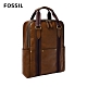 FOSSIL Houston 商務型兩用後背包(可入13吋筆電)-栗色 MBG9541215 product thumbnail 1