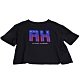 AX ARMANI EXCHANGE 立體星星AX字母LOGO薄棉質短袖女T恤(黑/L號) product thumbnail 1