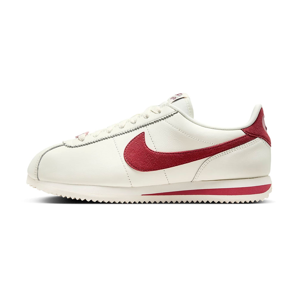 Nike Wmns Cortez SE 女白紅情人節復古皮革阿甘鞋休閒鞋FZ5167-133 