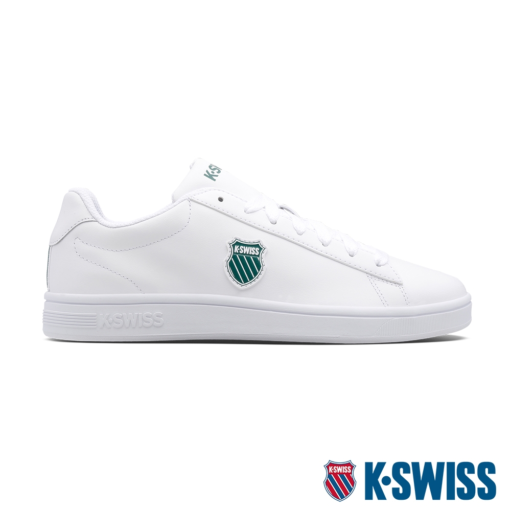 K-SWISS Court Shield時尚運動鞋-男-白/綠