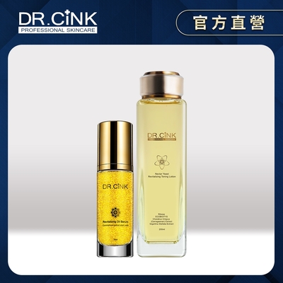 DR.CINK達特聖克 千日奇肌花蜜潤膚組 千日再生緊膚魚子晶粹 30ml + 花蜜酵母賦活精華露 200ml / 頂粹創生夜后黑藻煥顏露 200ml (任選一款)