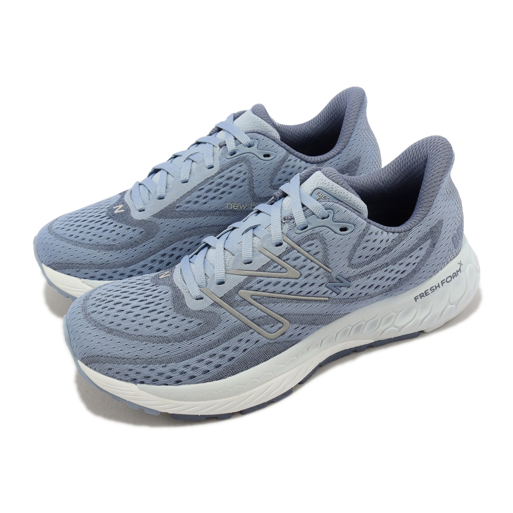 New Balance 慢跑鞋 Fresh Foam X 880 V13 D 寬楦 女鞋 灰 藍 運動鞋 緩震 路跑 NB W880G13-D