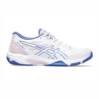 Asics GEL-Rocket 11 [1072A093-102] 女 排球鞋 運動 訓練 室內 抗扭 穩定 白藍