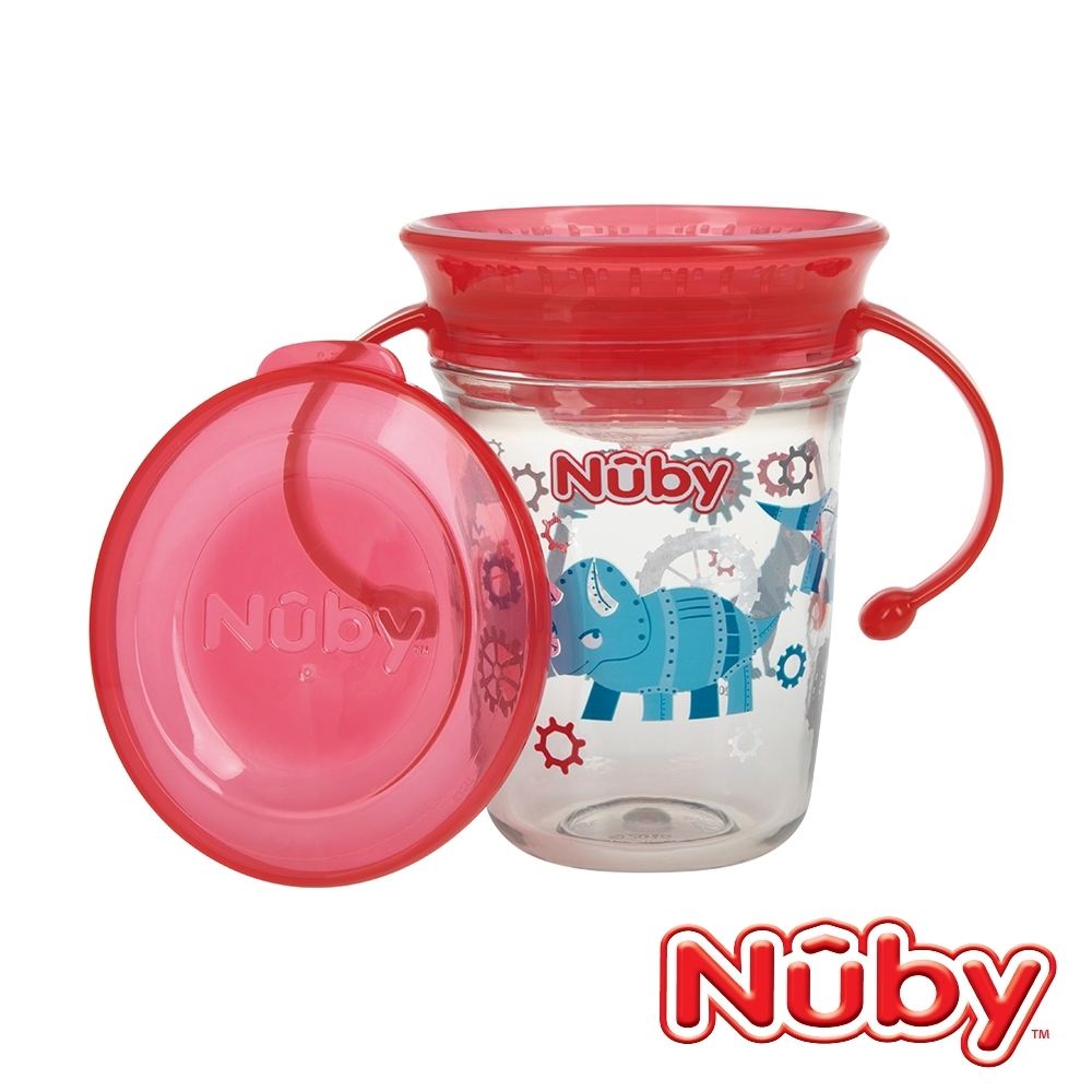 Nuby Tritan501魔術杯 240ml-恐龍