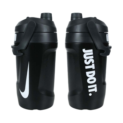 NIKE FUEL JUG大口徑霸水壺64OZ-健身 運動水壺 1890ML N100311105864 黑白