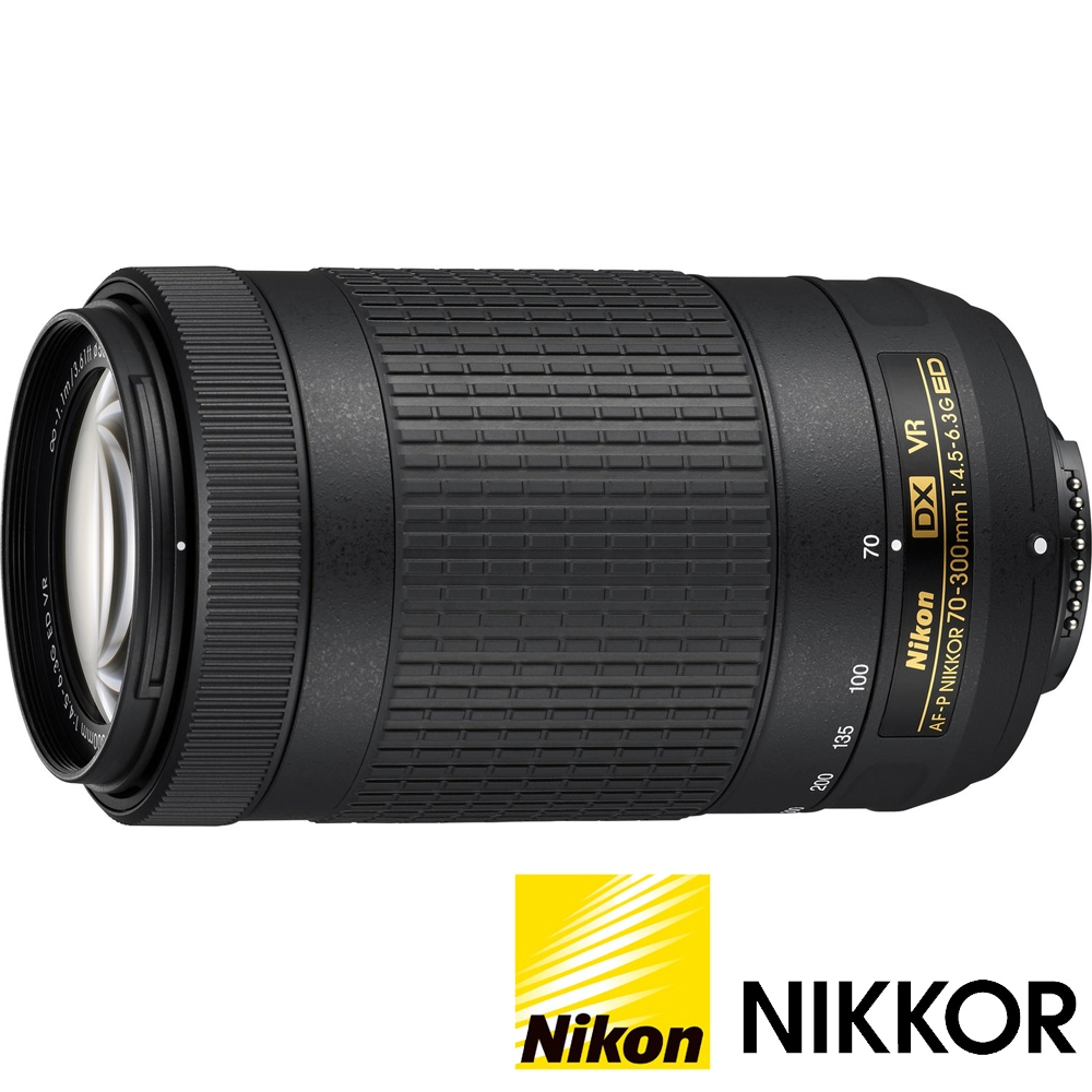 NIKON AF-P DX NIKKOR 70-300mm F4.5-6.3G ED VR (公司貨) 望遠變焦