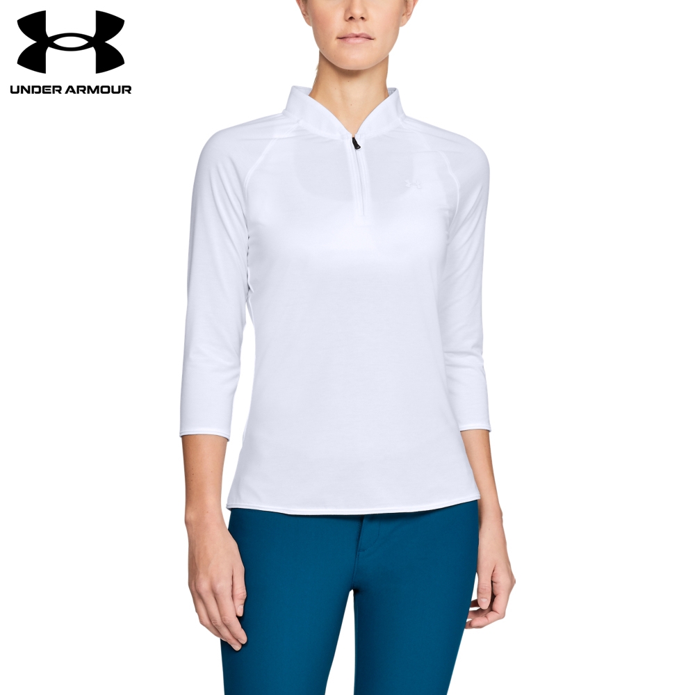 【UNDER ARMOUR】UA 女 Threadborne排汗快乾七分袖POLO-人氣新品