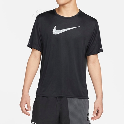 NIKE 上衣  短袖上衣 運動 男款 黑 DM4816010 AS M NK DF WR MILER PR SS