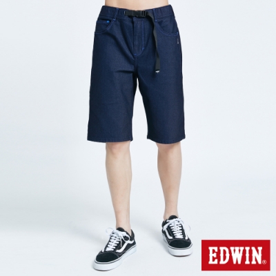 EDWIN JERSEYS 迦績 EF釦環 牛仔短褲-男-原藍色