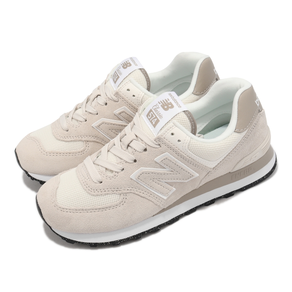 New Balance 休閒鞋 574 男鞋 女鞋 奶茶 煉乳白 NB 麂皮 經典款 復古 紐巴倫 U574SE2-D