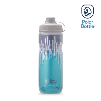 Polar Bottle 20oz MUCK 雙層保冷噴射水壺 ZIPPER 水藍