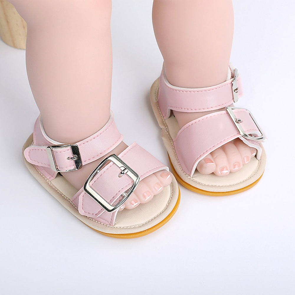 Baby童衣 男女寶寶學步鞋 嬰幼童簡約膠底涼鞋 89005
