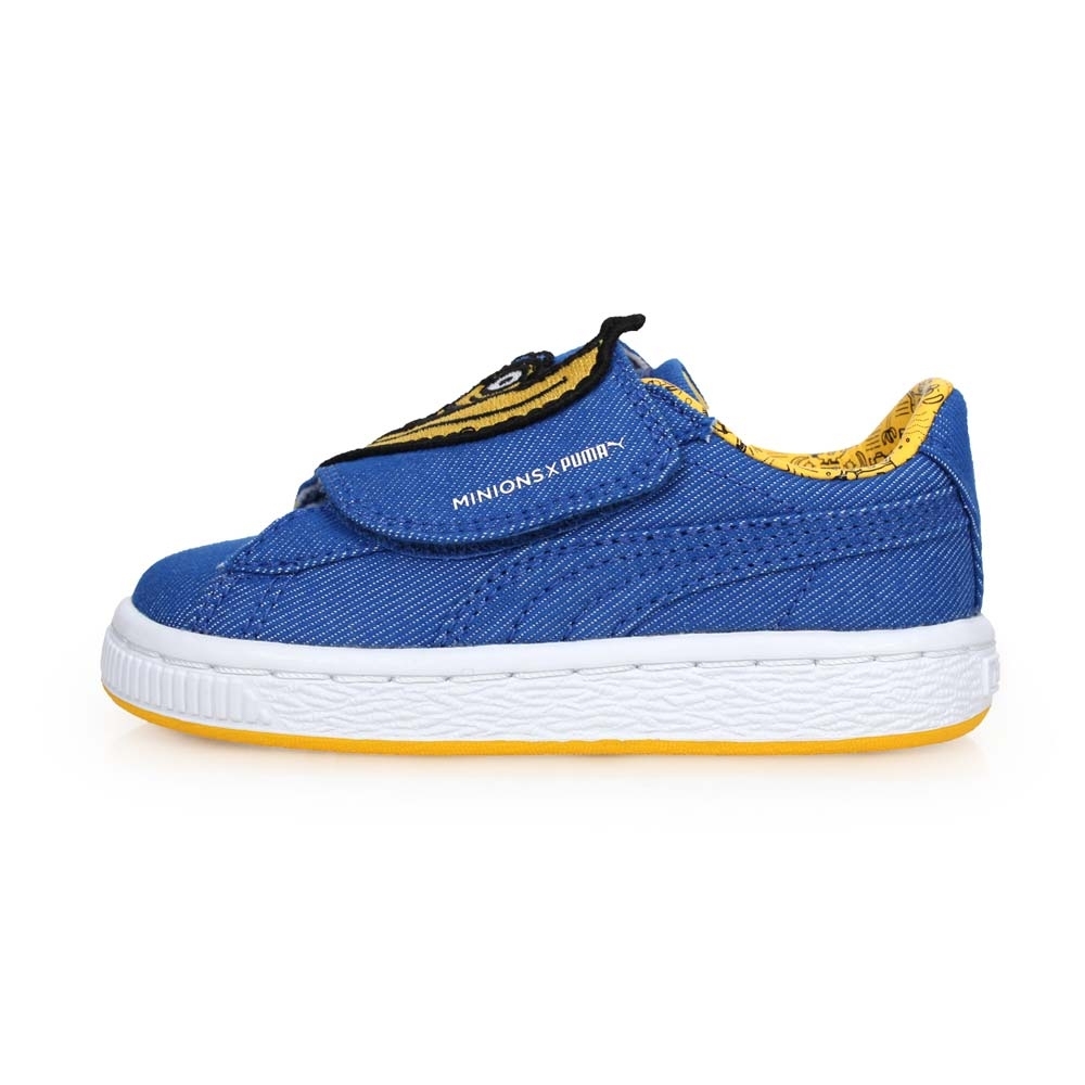 PUMA MINIONS BASKET WRAP男小小兵中童休閒鞋 牛仔藍黃