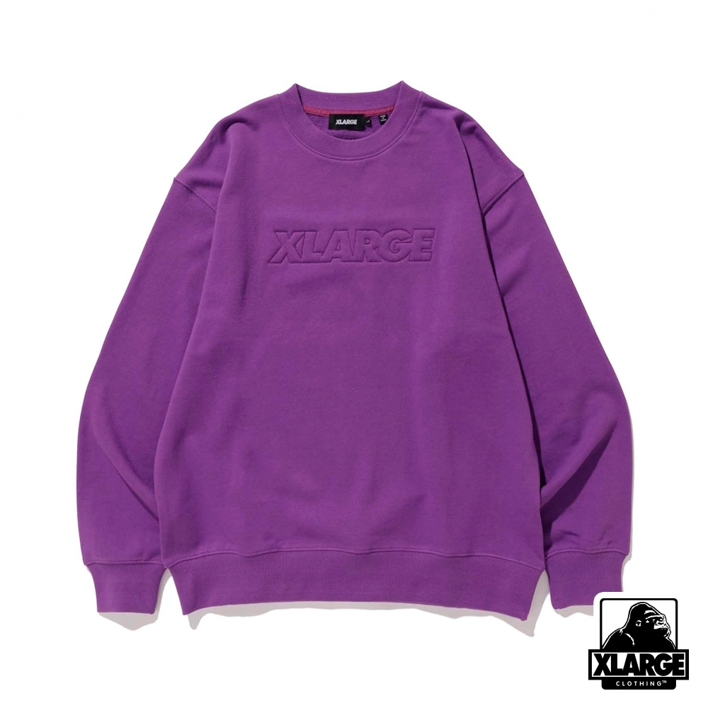 XLARGE PADDING STANDARD LOGO CREW NECK大學T-紫| Yahoo奇摩購物中心