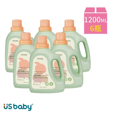 US baby 優生 植淨酵素洗衣液體皂1200ml(6罐)