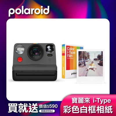 Polaroid 寶麗來 Now 拍立得相機 黑色(DN12)