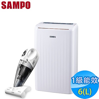 SAMPO聲寶 6L 1級清淨除濕機 AD-WA712T + 奇美吸塵器 VC-HB4LH0