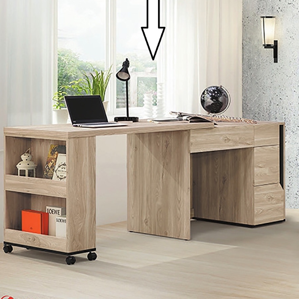 AS DESIGN雅司家具-艾伯特4尺伸縮書桌-120x60x76cm