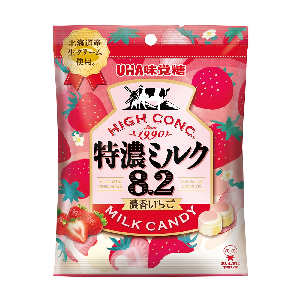 味覺糖 特濃牛奶糖-草莓味(58g)