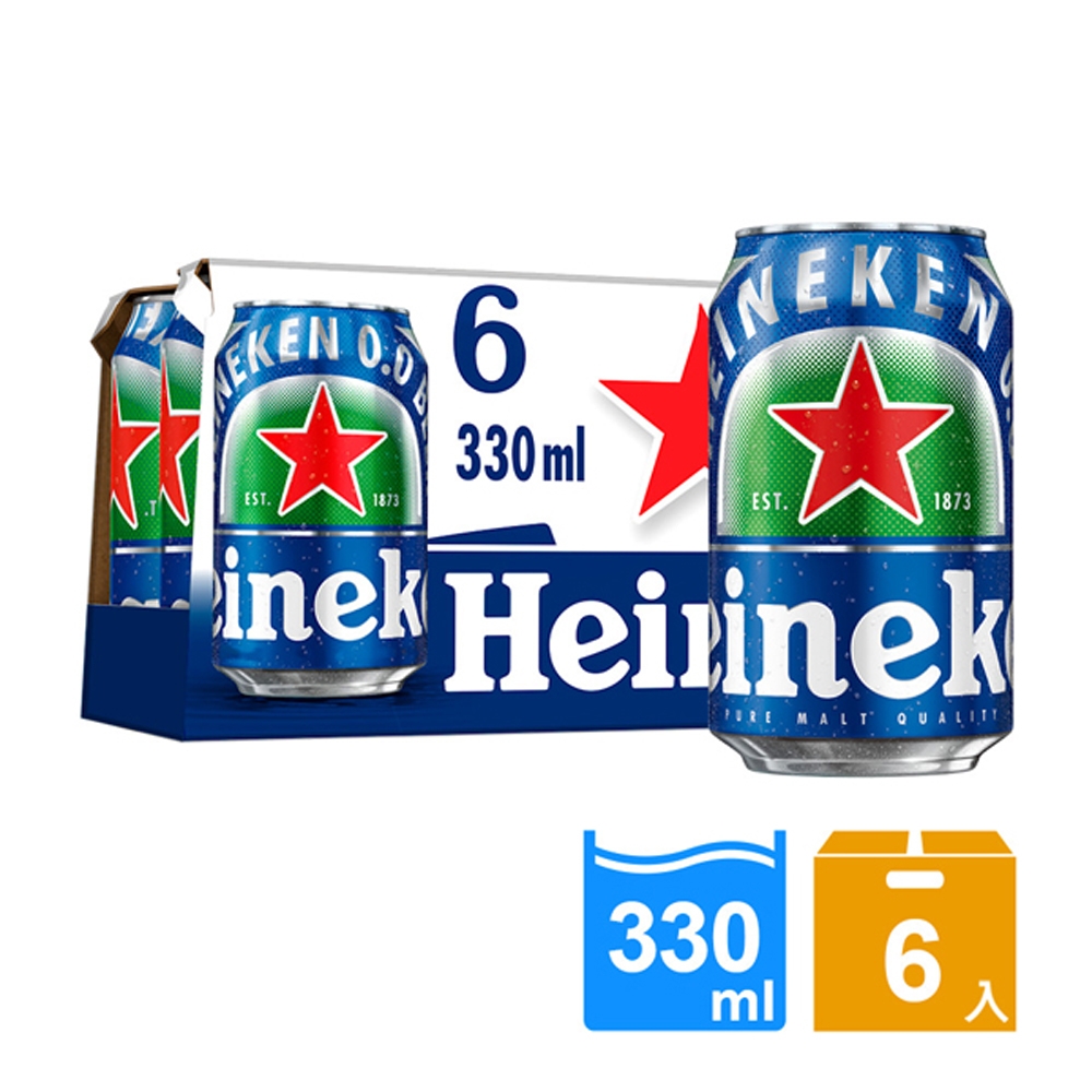 Heineken海尼根 0.0零酒精(罐裝330mlx6入)