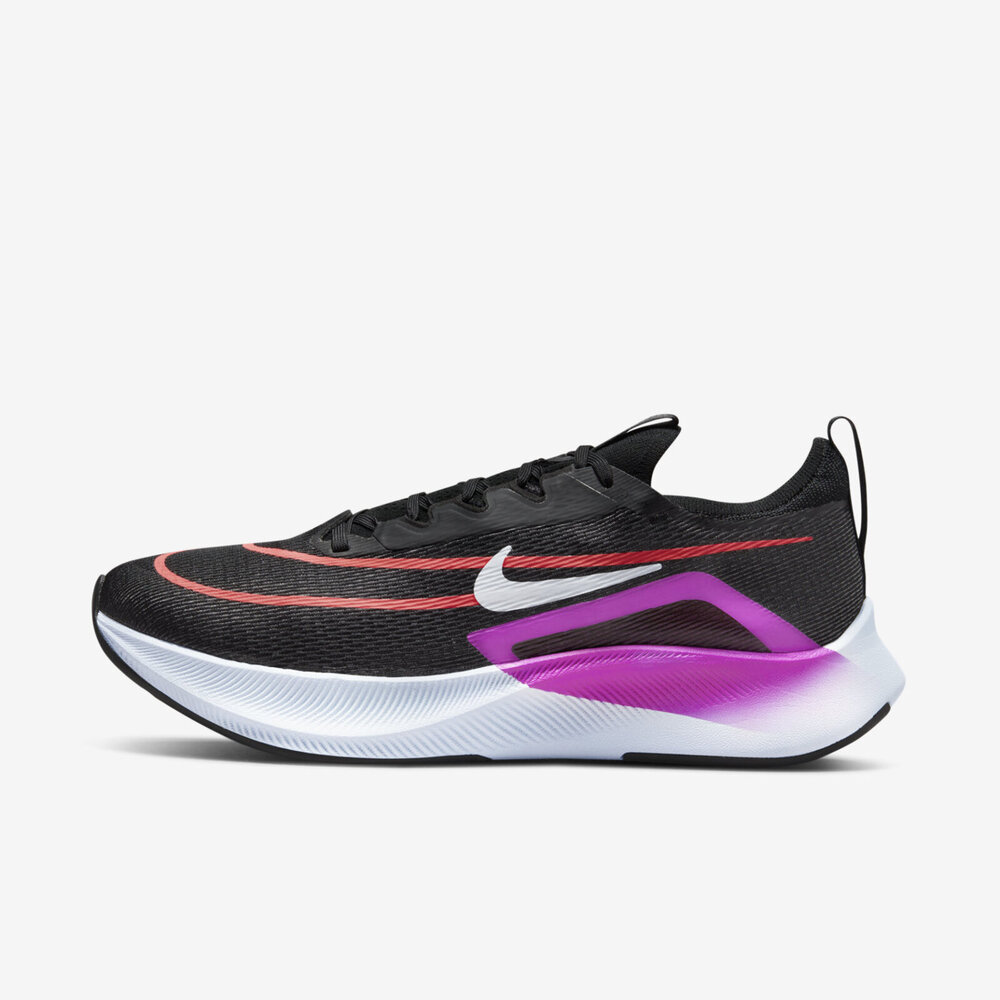 Nike Zoom Fly 4 [CT2392-004] 男 慢跑鞋 運動 訓練 路跑 包覆 襪套 緩震 透氣 黑 紫